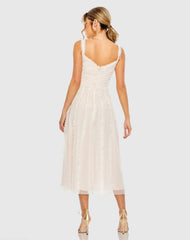 Pink Sleeveless Ruffle Tiered Dress